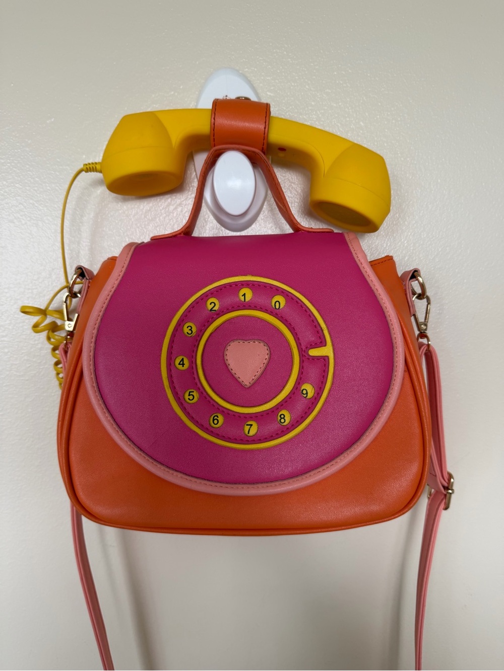 Bewaltz Ring Ring Phone Convertible Handbag Fruity Fresh Pink Novelty Purse